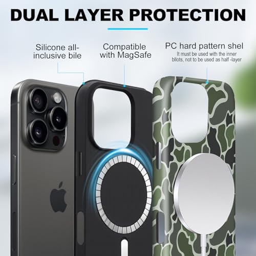 Coque aimantée iPhone 13 Pro Max camouflage résout le problème des chutes