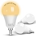 E12 A19 A60 LED Ceiling Fan Light Bulbs 100w Equivalent 2700K Warm White,E12 Small Candelabra Screw Base Globe Shape LED Bulbs 10W 1200lm for Chandelier Pendant Wall Sconces Vanity,Non Dimmable,3Pcs