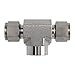 Brennan Industries N2602-16-16-16-SS Stainless Steel Tee Double-Ferrule Tube Fitting, 1" NPT Female Thread, 1" Tube x 1" Tube x 1" Female NPT