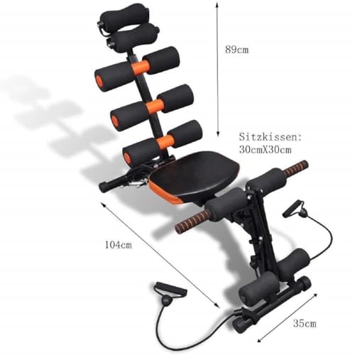 Image of IRIS 22-in-1 Multifunction Ab Bench - Total Body Crunch Trainer for Abs, Back, Shoulders & Legs, Adjustable Workout Bench for Core Strength, Toning & Full Body Exercise