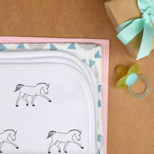 Azeeda 'Happy Horse' Baby Burp/Wash Cloth (BC00035194)3