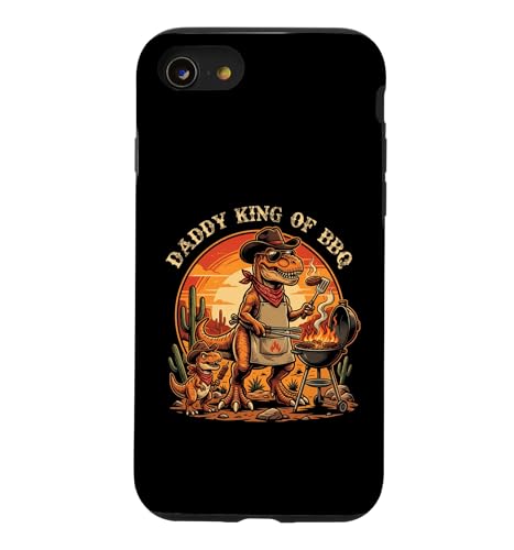 �����Y Daddy King Of BBQ �t�@�j�[T-Rex ���� ���̓� �X�}�z�P�[�X iPhone SE (2020) / 7 / 8 �p