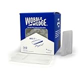 Wobble Wedges Heavy Duty Leveling Shims – Made in the USA – The Original Rigid Plastic Shims for Leveling Furniture, Tables, Toilets, Appliances & Other Home Improvement Projects– Transparent, 30-pack