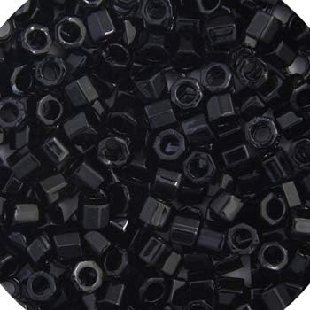 Miyuki 15/0 Delica Seed Beads 5.2gms - DIY Bead Jewelry in Black