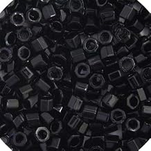 Miyuki Delica 8/0 Cut 5.2gms Japanese Seed Beads - Black