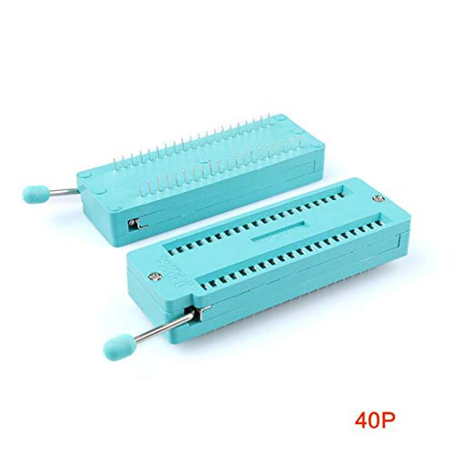 Reland Sun 5Pcs Integrated Socket Universal 14/16/18/24/28/40 pin IC Test Universal ZIF Socket (40 locking seat)