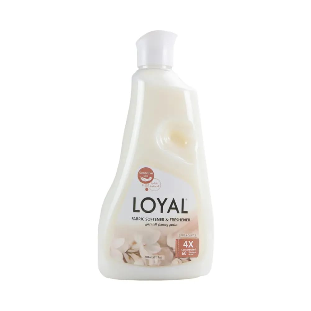 Fabric Softener & Freshener White Care & Gentle -Untangles Fibers-Protects Against Wrinkles, Even Without Ironing  -1500 ml