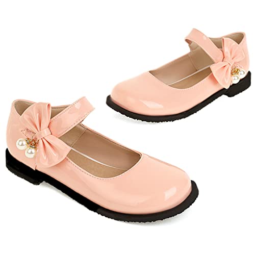 UniqueStride Womens Ballet Mary Janes Flats Patent Leather Platform Low Heels Pumps Round Toe Buckle Strap Cute Shoes