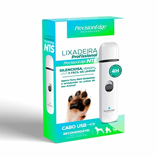 Lixadeira de Unhas Recarregavel para Cães e Gatos N1S Elétrica Precision Edge