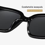 FEISEDY Oversized Polarized Square Sunglasses for Women Men Trendy Classic Simple Sunglasses B1068