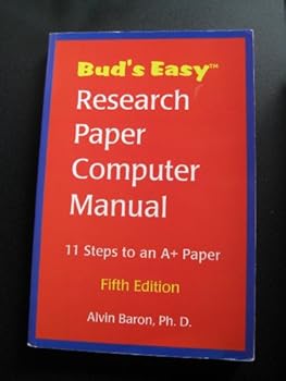 Paperback Bud's Easy Research Paper Computer Manual Book
