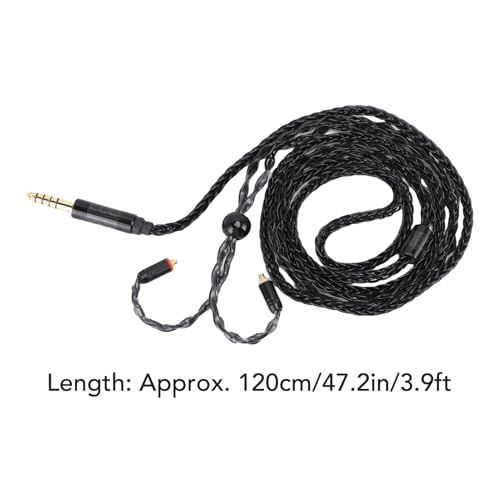 Câble MMCX argenté équilibré 4.4mm cordon remplacement 16 cœurs SE846 - 7