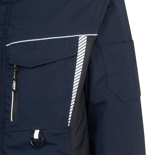 BWOLF DRIFT ICE Arbeitsjacke Herren Winter Arbeitsjacke Herren Wasserdicht Reflektierende Jacke Herren (DE/NL/SE/PL, Alphanumerisch, XXL, Regular, Regular, Blau) – Bild 7