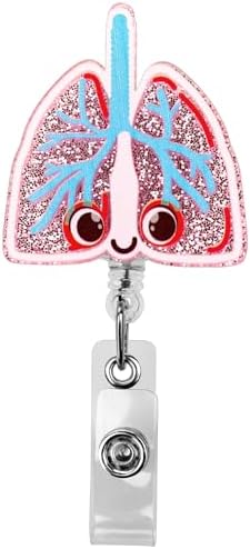 WIRESTER Acrylic Reel ID Holder Belt Clip Badge Retractable With Alligator Clip For Office Worker Medical Staffs, Nurse, Doctor, Teacher, Student - Angry Hippo Hippopotamus (S2 - View #9