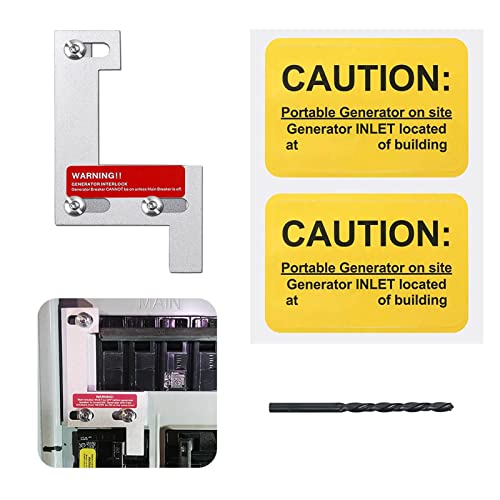 Natupal Generator Interlock Kit Compatible with ITE Gould Murray Siemens and Thomas and Betts 150 or 200 amp panels 1 1/4 Inch Spacing between main and generator breaker