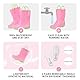 EUXTERPA Gummistiefel Kinder Wasserdichte Regenstiefel rutschfest Regenschuhe für Jungen und Mädchen 28EU