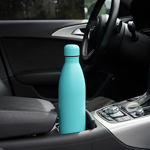 Image of Konokyo Insulated Water Bottles,25 oz Double Wall Stainless Steel Vacumm Metal Flask for Sports Travel,Turquoise