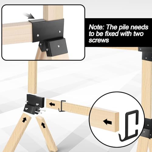 Supports de cible de 2 x 4 pour tir en plein air avec connecteurs robustes