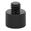 Omquot Microphone Stand Adapter, Durable Thread Adapter for Microphone Stand for Tripods, Screw 5/8 Female to 3/8 Male (Black (F3A)) #5