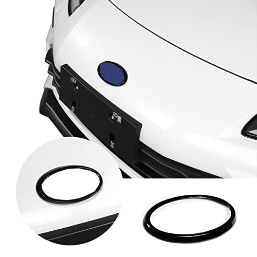 Hood Front Logo Ring Cover Trim Compatible with Subaru BRZ Toyota 86 2022 Car Front Logo Decoration Cover Sticker (Black)
