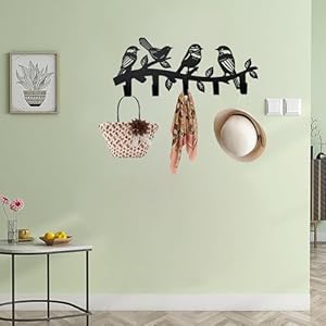 Metalbirdcoathookswallartdecorbirdhangersandkeyholderanimalthemehookssweethomedecorforstoragelivingroomhallwayofficeblack  Urban Country Home Decor Metal bird coat hooks wall art decor bird hangers and key holder animal theme hooks sweet home decor for storage living room hallway office black  urban country home decor
