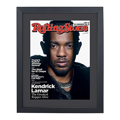 Mxtallup 10x12 Magazine Frame for the Wall,Displays Magazines Measuring 10x12 inches with Black Mat (Measure Your Magazine)(Z1012B)