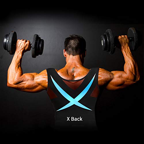 GKVK Mens Slimming Body Shaper Vest Chest Compression Shirt Abs Abdomen Slim Tank Top Undershirt - Thumbnail 2