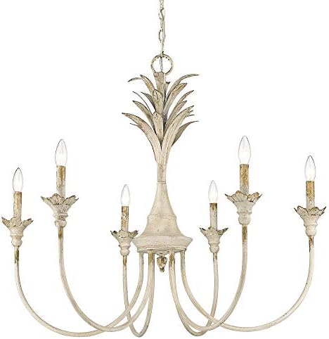 Lillianne 6 Light Chandelier Antique Ivory