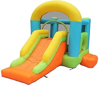 tle with Slide Inflatable tle Playground Equipment Children's Play House Indoor and Outdoor Small Trampoline Inflatable tle