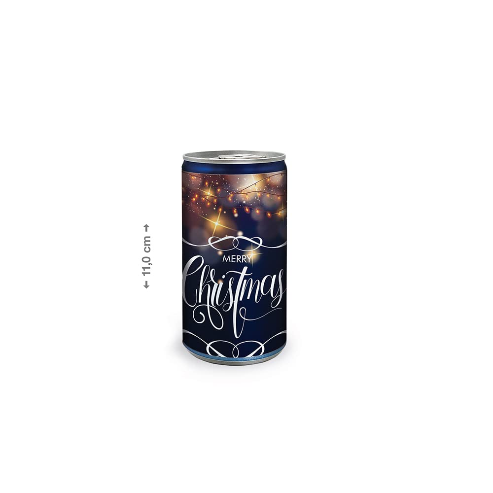 12 x City Secco 10% Vol. „Frohe Weihnachten“ – Perlwein in Dosen mit festlichem Weihnachtsdesign | Geschenkidee & Wurfmaterial | Partygetränk mit Kohlensäure | inkl. EINWEGPFAND