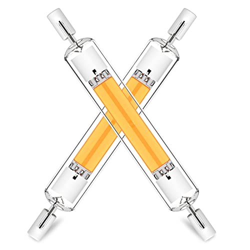 Pateacd Led R7s 118mm 78mm Halogen Leuchtmittel Led Ersatz 20 watt 10w Dimmbar Kein Flackern R7s Led Typ Birne Ersatz für Halogenstab Deckenfluter Strahler Fluter J78 J118 Sparlampe Cover