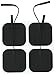 iReliev Premium Reusable TENS IF Muscle Stimulation Electrode Pads with Excellent Dispersion, 1 Pack of 4 Pads