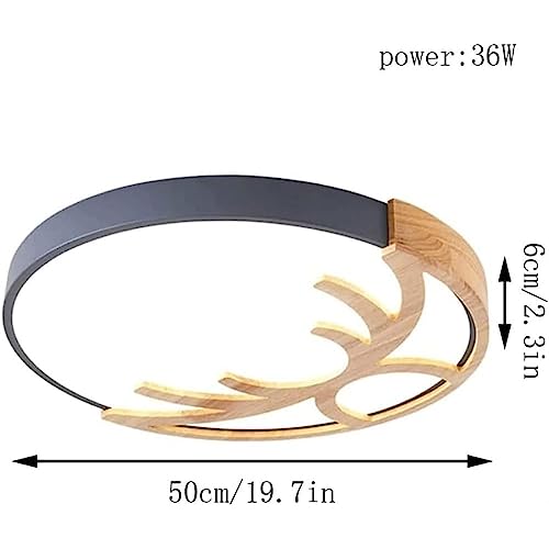 Plafonnier avec télécommande à intensité variable rond pour cuisine