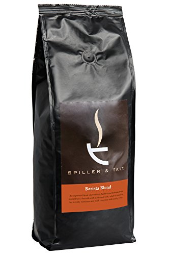 Price comparison product image Spiller & Tait Barista Blend Coffee Beans 1kg Bag,  Arabica & Robusta Medium Roast Coffee Beans