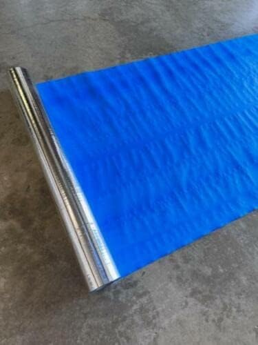 1000SF Textured Blue Deck Roofing Vapor Barrier Crawlspace Insulation