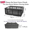 4-Pack Plastic Storage Crates,20L Foldable Baskets,Collapsible Crates, Baskets and Bins for Toys, Home Storage, Office Products, Christmas Gifts, Easter Eggs (Grey)