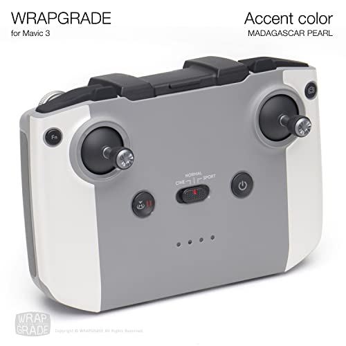Image of WRAPGRADE Partial Skin Stickers for DJI Mavic 3 / Mavic 3 Classic Accent Color (Madagascar Pearl)