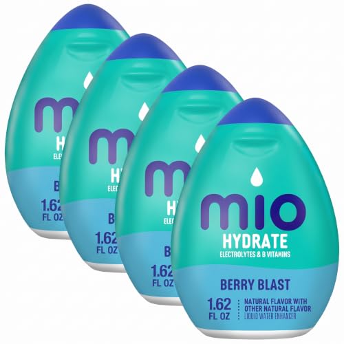 MiO Sport Berry Blast Liquid Water Enhancer Drink Mix (1.62 fl oz Bottle) (Pack of 4)