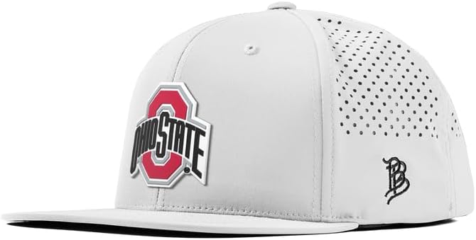 Branded Bills Officially Licensed x Ohio State Buckeyes Flat Performance Collection Ohio State Team Logo PVC
