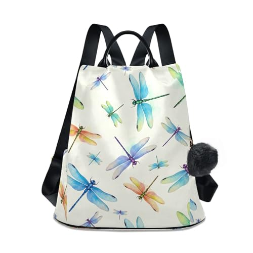 Sac à dos libellules avec zip antivol au dos et poches pratiques