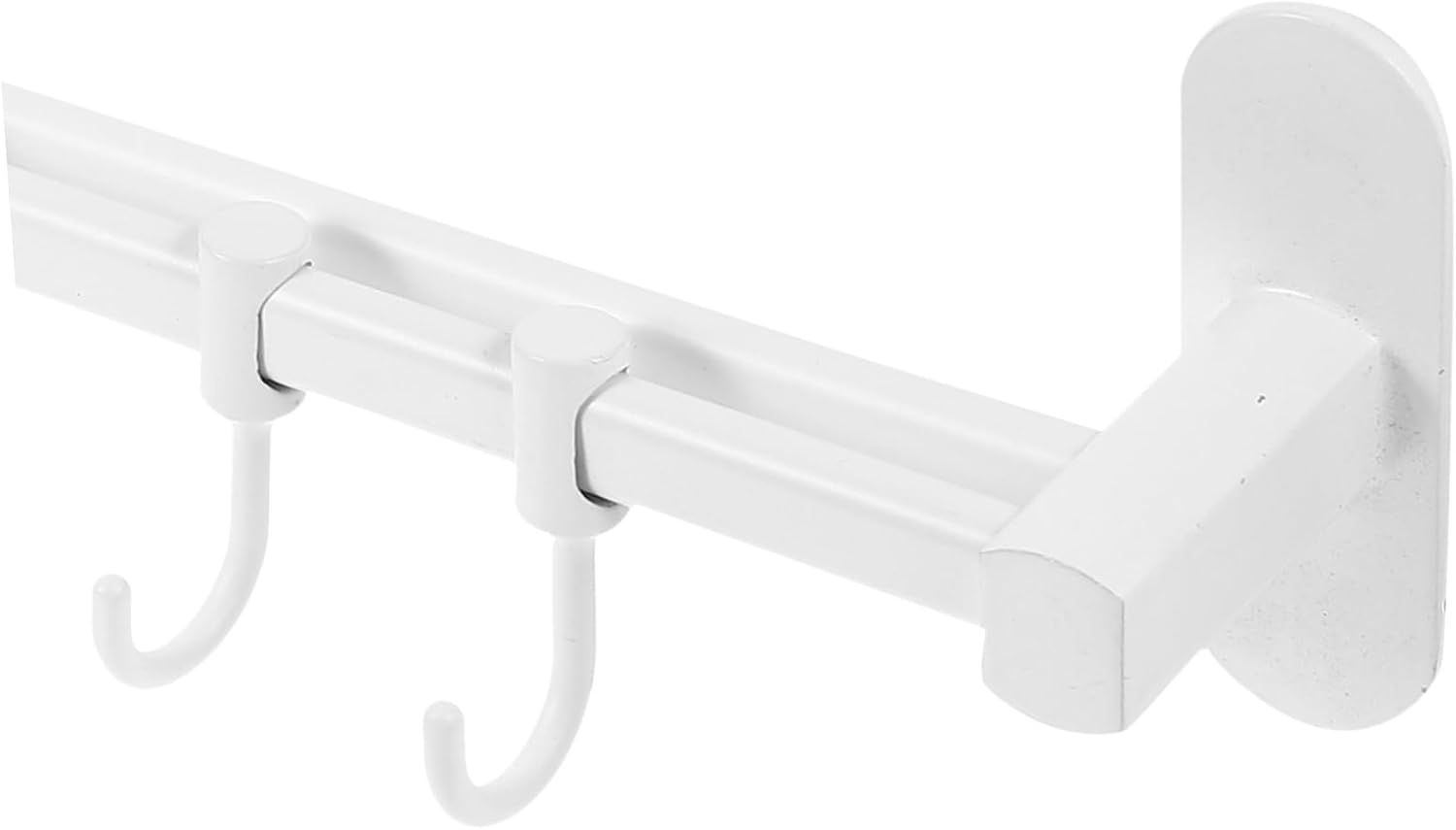 Wall Mounted Kitchen Utensil Rack 8 Hooks Space Aluminum Adjustable Design for Easy Access Suitable for Kitchen and Bathroom Organization