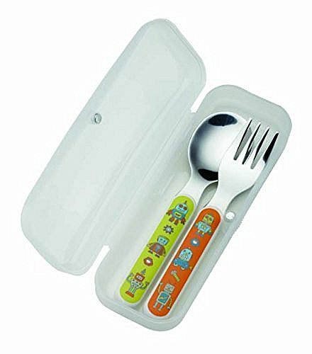 Sugarbooger Silverware Set, Retro Robot