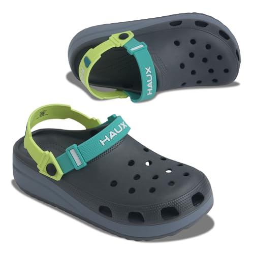 Image of HAUX Classic Ultra Soft Clogs /Sandals with Adjustable Back Strap| Comfortable & Lightweight| Stylish & Anti-Skid| Indoor & Outdoor Casual Sports Mules Boys