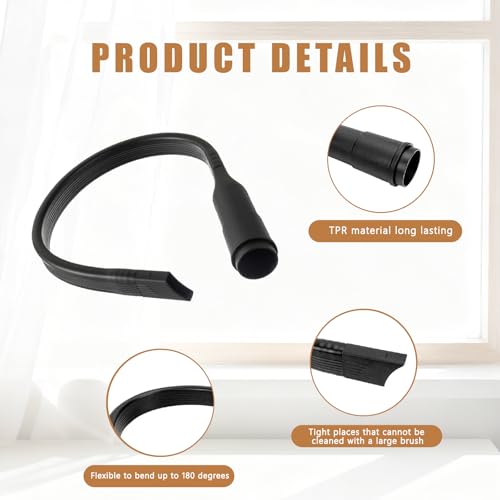 Image of 25-Inch Universal Flexible Long Vacuum Attachment Crevice Cleaning Brush