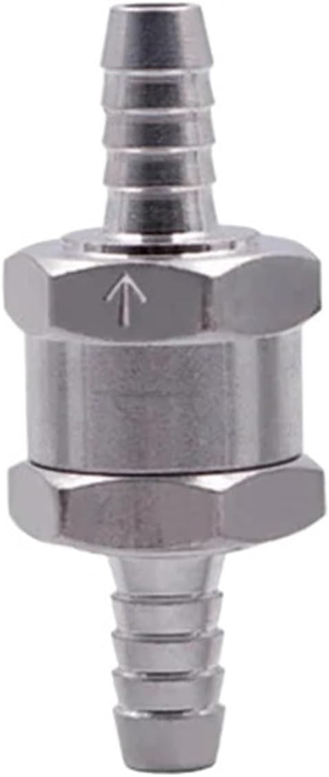 Non Return Check Valve 6/8/10/12mm Aluminium Alloy(2pcs 8mm)