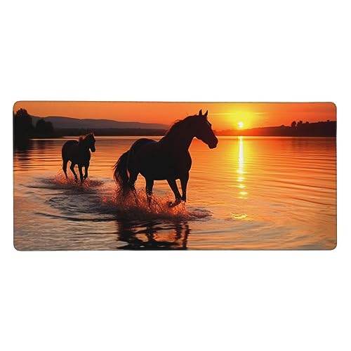 Tapis de souris avec bord cousu anti-effilochage pour clavier bureau