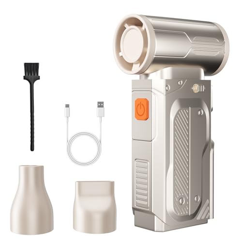 Cimesen F91 Super Power Cordless Air Duster-110000RPM Electric Air Duster,5-Gear Adjustable Compressed air Duster,Rechargeable Brushless Motor Durable Blower for Computer, House and Car