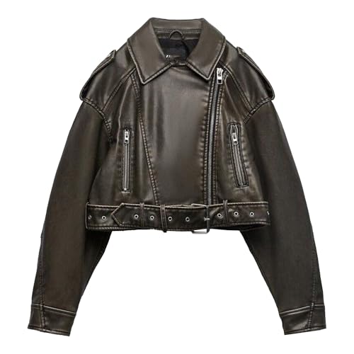 Veste de moto vintage en cuir femme pour structurer votre silhouette