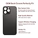 Perzework OEM Rear Back Glass Replacement Compatible with iPhone 14 Pro Max 6.7 inches (Space Black) with Reparing Toolkit and Pre-Installed Adhesive