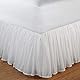 Greenland Home Baumwolle Voile Bettvolant, Baumwolle Voile, weiß, Queen
